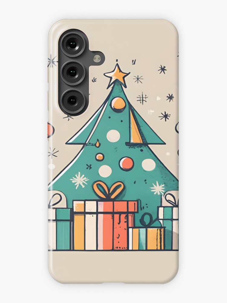 Thumbnail 1 of 4, Samsung Galaxy Phone Case, Christmas Tree with Presents Drawing designed and sold by Patricks-Art.