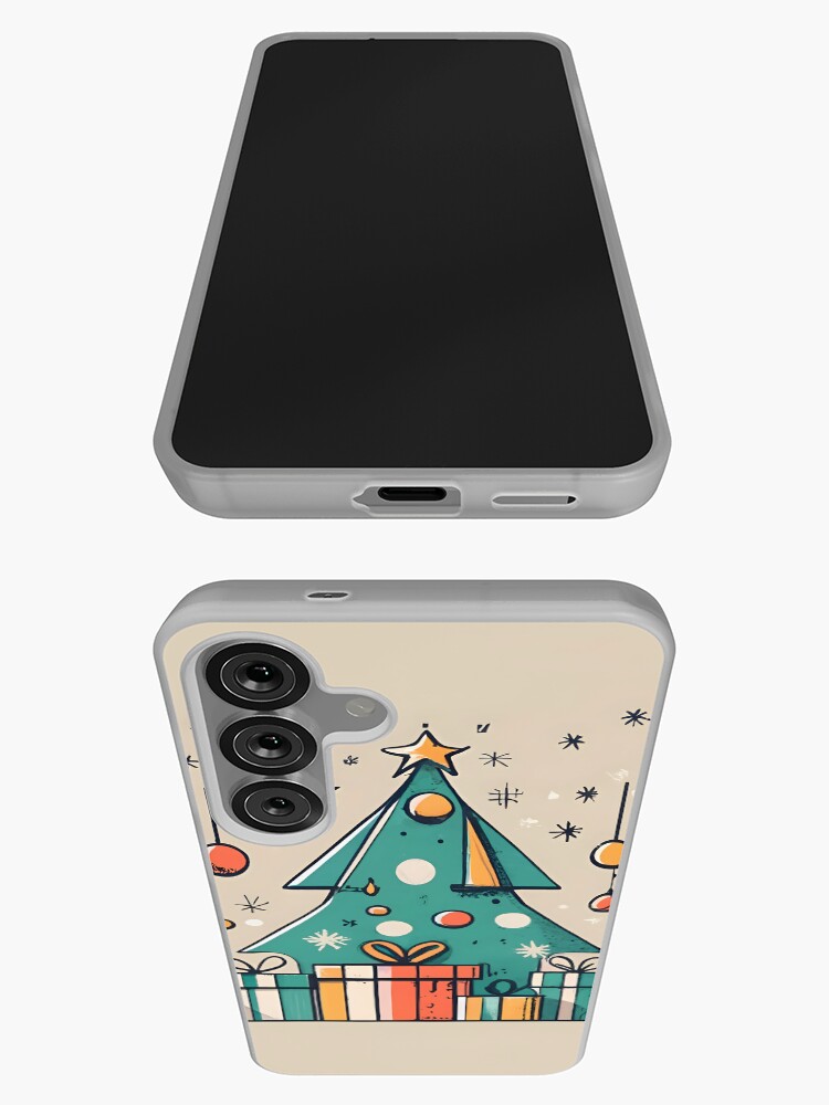 Thumbnail 3 of 4, Samsung Galaxy Phone Case, Christmas Tree with Presents Drawing designed and sold by Patricks-Art.