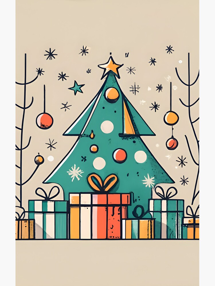 Thumbnail 4 of 4, Samsung Galaxy Phone Case, Christmas Tree with Presents Drawing designed and sold by Patricks-Art.
