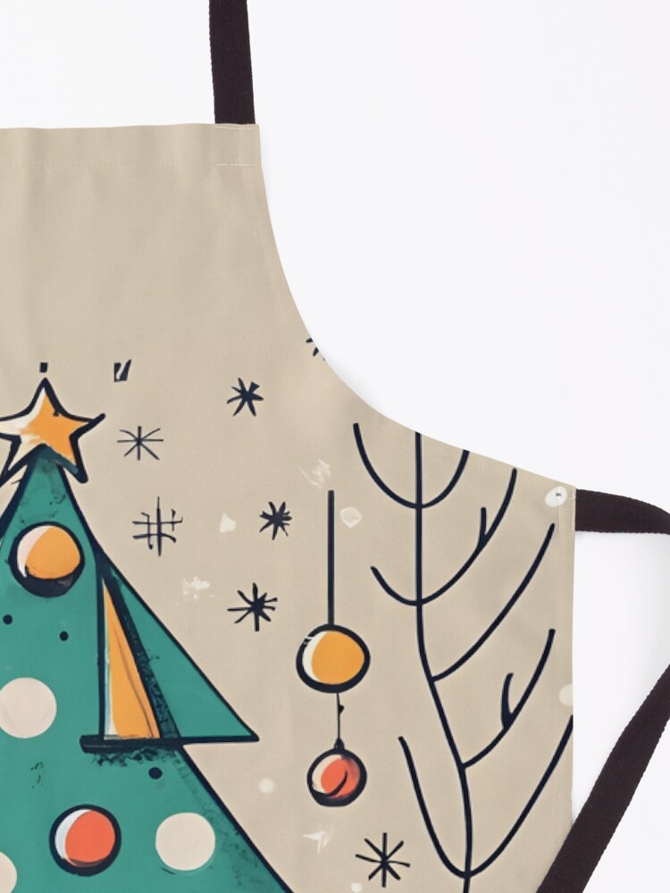 Thumbnail 3 of 6, Apron, Christmas Tree with Presents Drawing designed and sold by Patricks-Art.