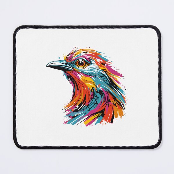 Item preview, colorful bird head, watercolor bird head, bird head pop art designed and sold by GreyStanzione1.
