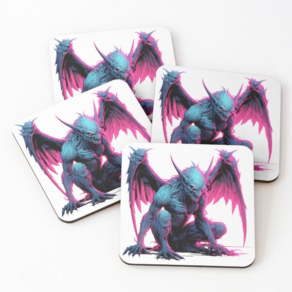 Item preview, Cyberpunk Gargoyle in Neon Colors designed and sold by SchorlCraft.
