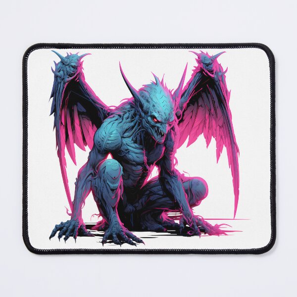 Item preview, Cyberpunk Gargoyle in Neon Colors designed and sold by SchorlCraft.