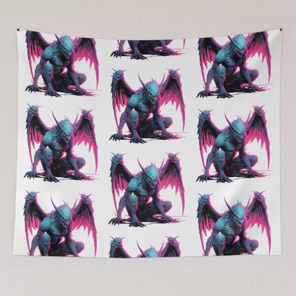 Item preview, Cyberpunk Gargoyle in Neon Colors designed and sold by SchorlCraft.