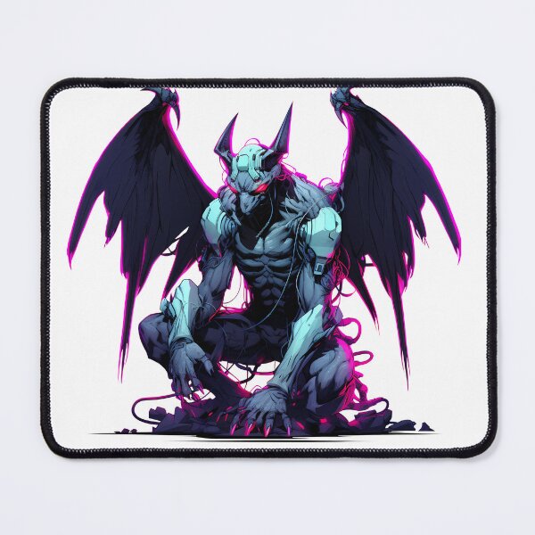 Item preview, Cyberpunk Gargoyle in Neon Colors designed and sold by SchorlCraft.
