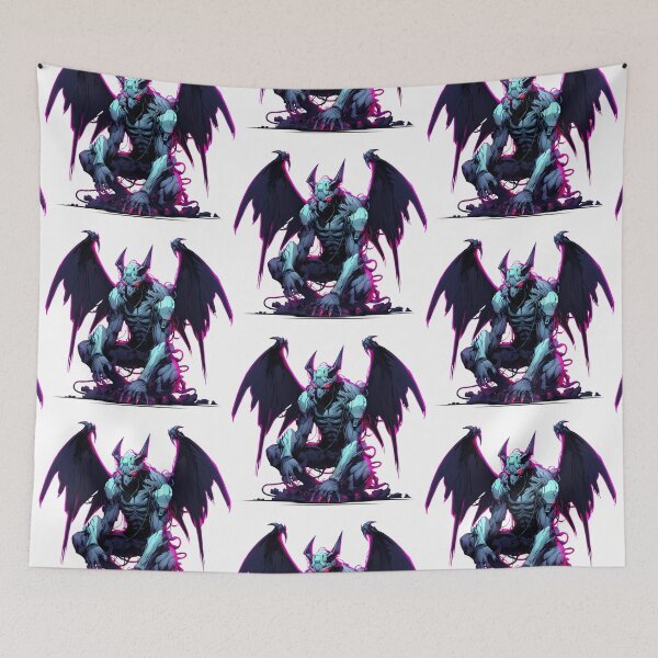 Item preview, Cyberpunk Gargoyle in Neon Colors designed and sold by SchorlCraft.