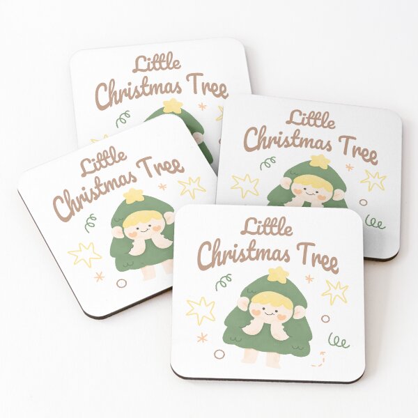Item preview,  merry christmas cute baby little xmas tree watercolor  designed and sold by TNwandesignart.