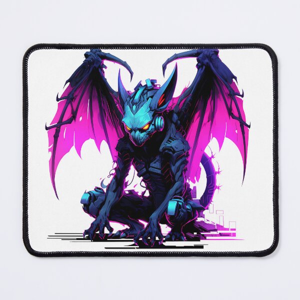 Item preview, Cyberpunk Gargoyle in Neon Colors designed and sold by SchorlCraft.