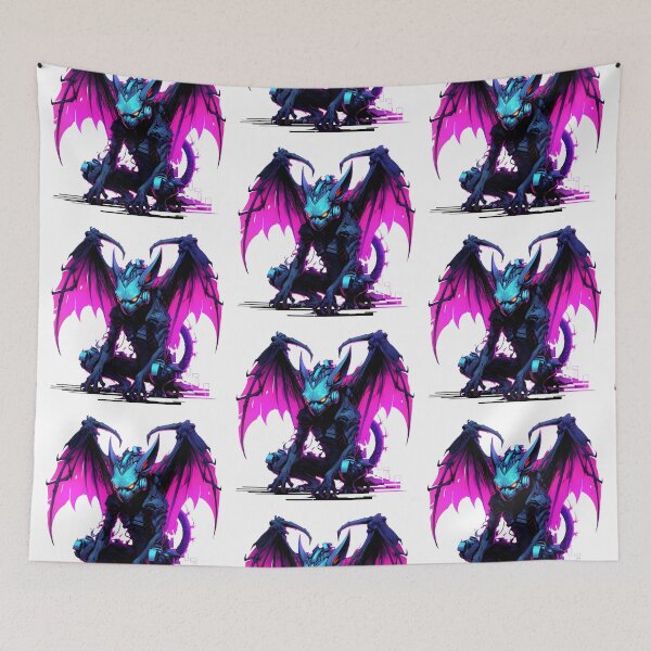Item preview, Cyberpunk Gargoyle in Neon Colors designed and sold by SchorlCraft.