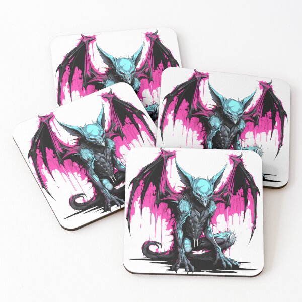 Item preview, Cyberpunk Gargoyle in Neon Colors designed and sold by SchorlCraft.