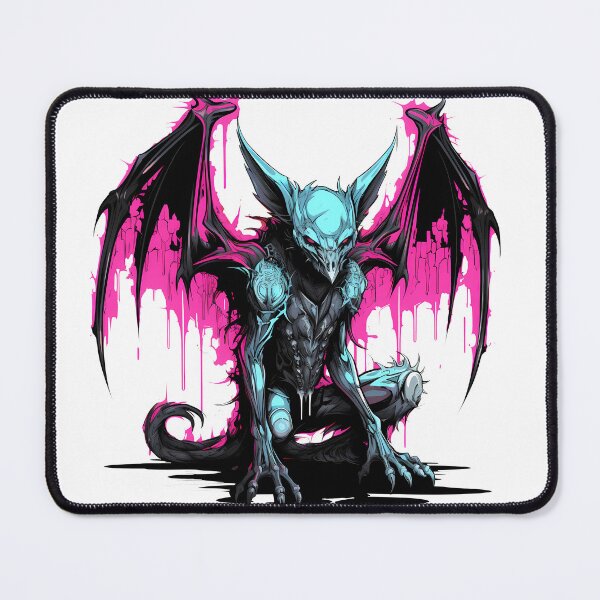 Item preview, Cyberpunk Gargoyle in Neon Colors designed and sold by SchorlCraft.