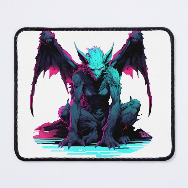 Item preview, Cyberpunk Gargoyle in Neon Colors designed and sold by SchorlCraft.