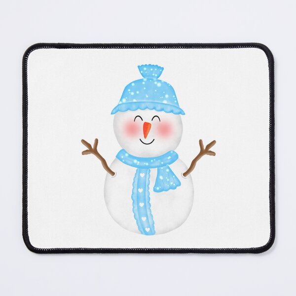 Item preview, Cute smile Snowman with blue decoration designed and sold by Onanong2531.