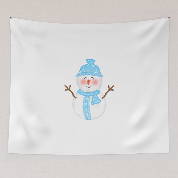 Item preview, Cute smile Snowman with blue decoration  designed and sold by Onanong2531.