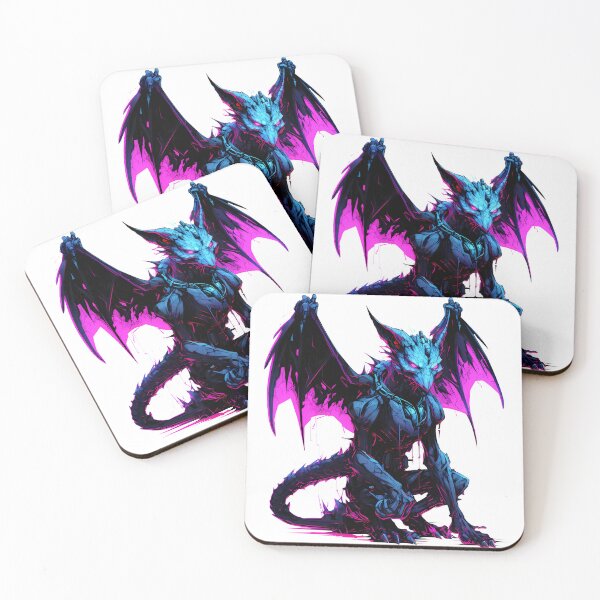 Item preview, Cyberpunk Gargoyle in Neon Colors designed and sold by SchorlCraft.