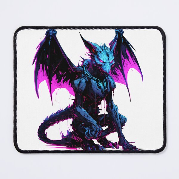 Item preview, Cyberpunk Gargoyle in Neon Colors designed and sold by SchorlCraft.