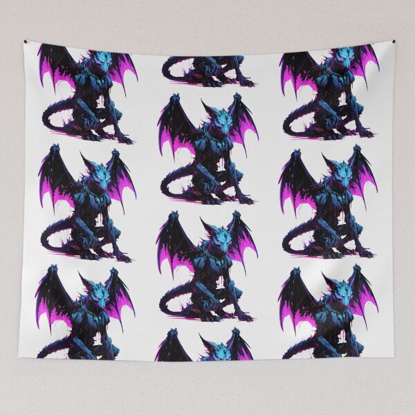 Item preview, Cyberpunk Gargoyle in Neon Colors designed and sold by SchorlCraft.