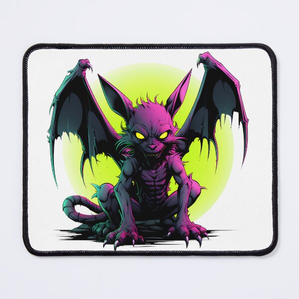 Item preview, Cyberpunk Gargoyle in Neon Colors designed and sold by SchorlCraft.