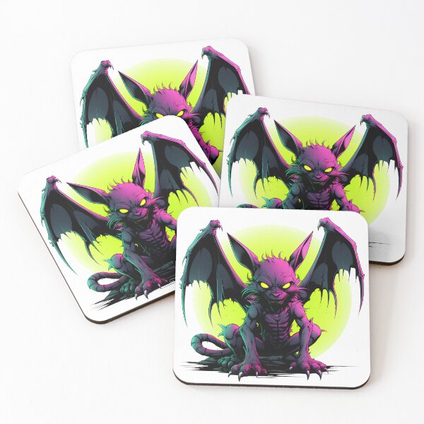 Item preview, Cyberpunk Gargoyle in Neon Colors designed and sold by SchorlCraft.