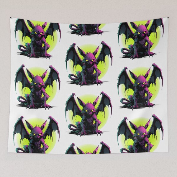 Item preview, Cyberpunk Gargoyle in Neon Colors designed and sold by SchorlCraft.