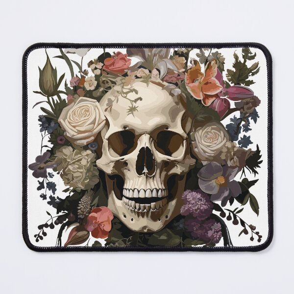 Item preview, Eternal Essence: Skulls and Florals Harmony designed and sold by cardsandmoreUG.