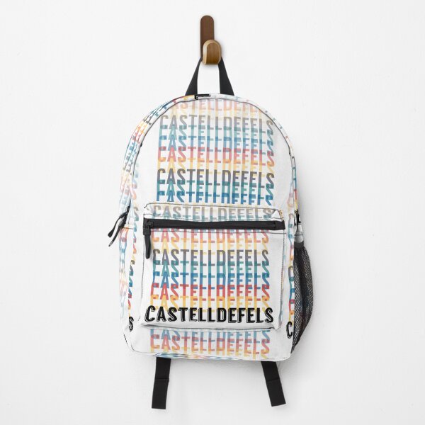 Item preview, Castelldefels, Catalunya, Spain, multi coloured typography designed and sold by crispy-prints.