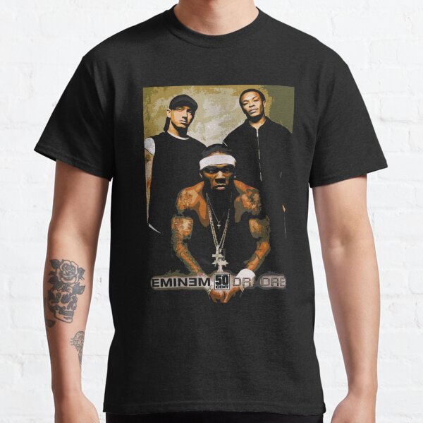 Hip Hop Eminem Dr Dre 2-Pac 50 Cent Snoop Dogg Ice Cube T Shirt S-5XL