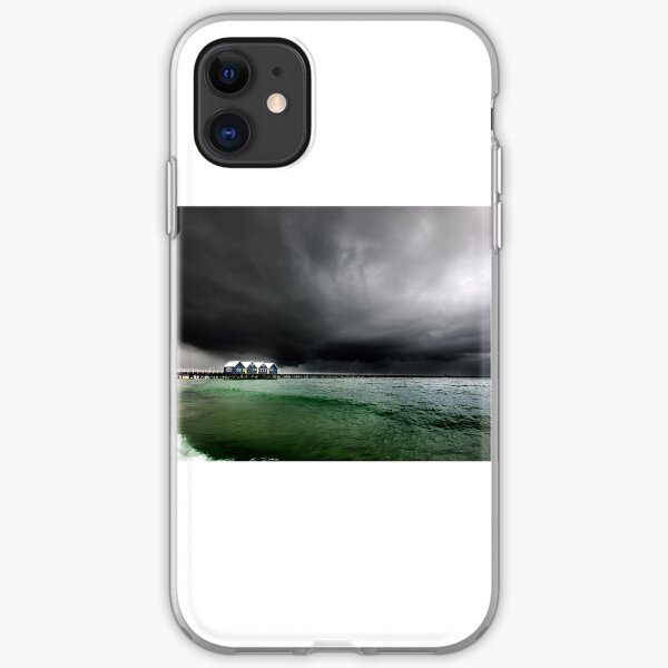 Storm at Busselton, Busselton Jetty, WA iPhone Soft Case