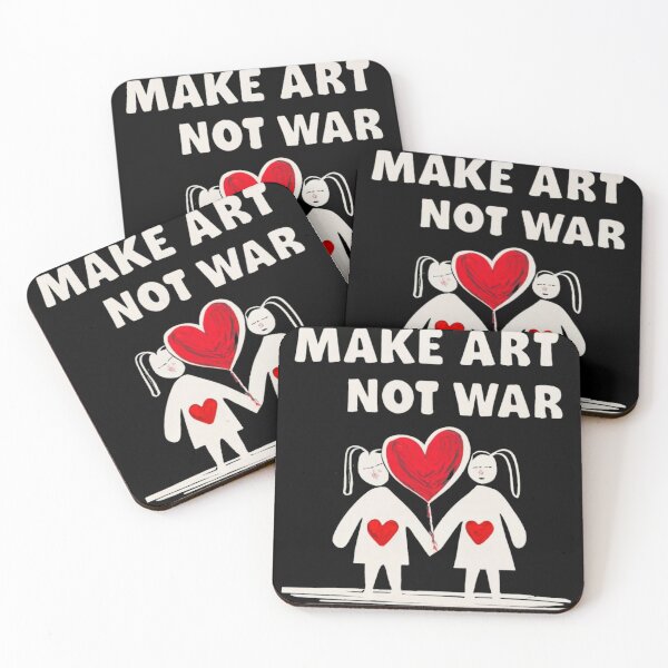 Item preview, Make Art Not War designed and sold by rayo-art.