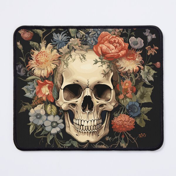 Item preview, Botanical Macabre: Skulls and Blooms Fusion designed and sold by cardsandmoreUG.