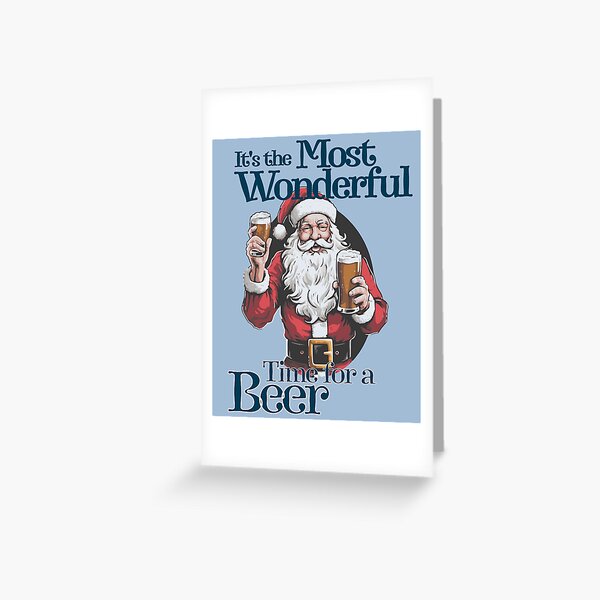 Item preview, It's the most wonderful time for a beer- Tis The Most Wonderful Time Of The Year - Santa Claus Nightmare Before Christmas - The Santa Claus Story  designed and sold by JansenGS.