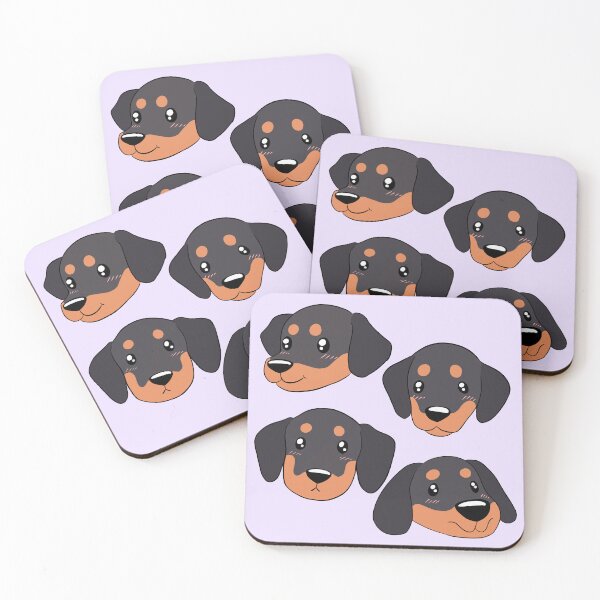 Item preview, Cute dachshund dog face pattern  designed and sold by Yaragold.
