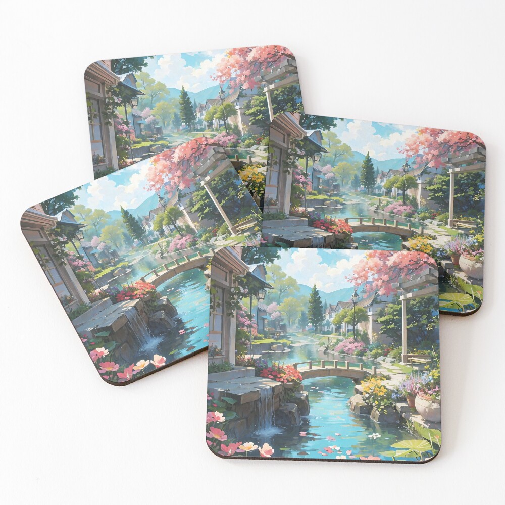 Item preview, Coasters (Set of 4) designed and sold by ROKANDESIGNART.