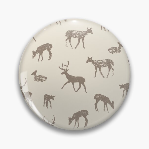 Item preview, Deer and Fawn Silhouettes - Beige and Taupe designed and sold by Studio Valko.