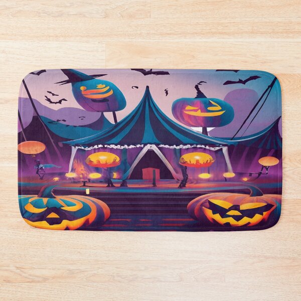 Item preview, Halloween Carnival Night: Enchanted Jack-o'-Lantern Festival designed and sold by AgarutanPrint.