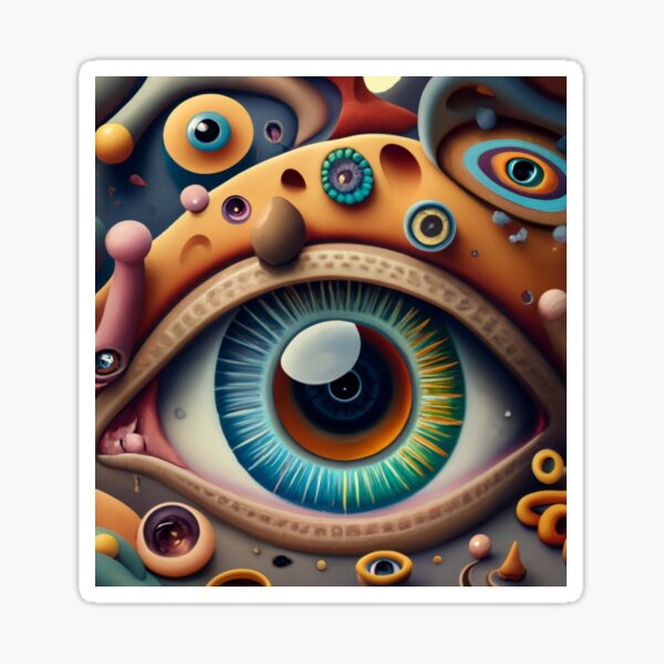 eye of consciousness 3 Sticker
