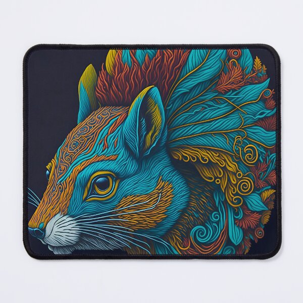 Item preview, "Captivating 2D Vector Art: The Squirrel Head in Exquisite Detail" designed and sold by Best-Art-32.