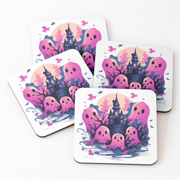 Item preview,  Pink ghosts in the castle designed and sold by Nature Shop.