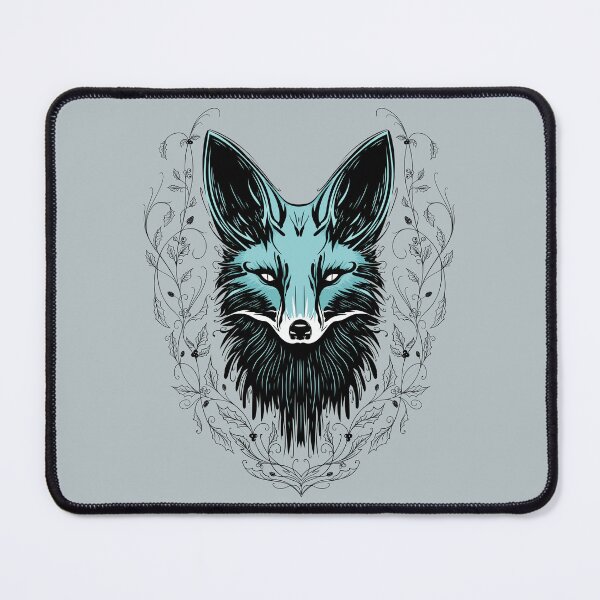 Item preview, Wild Fox – Turquoise Fox Tattoo Style designed and sold by Christine Krahl.