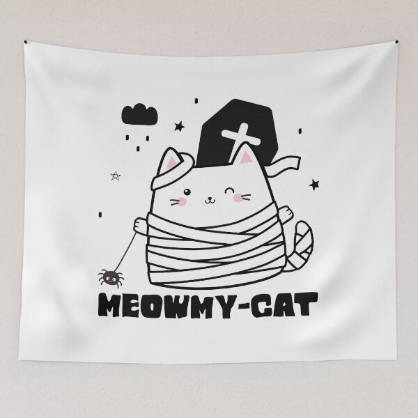Item preview, Cute Mummy Meowmy Cat designed and sold by ElCrocodel.