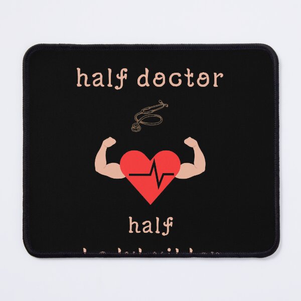 Item preview, half doctor half bodybuilder fitness gift designed and sold by MohabMD.
