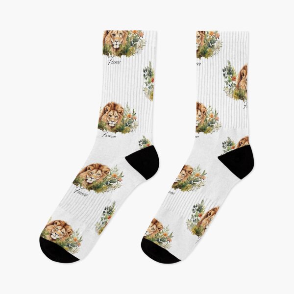Item preview, Fierce Lion in a bed of flowers  designed and sold by sourceoflife.