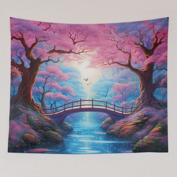 Item preview, Japanese Cherry Blossom Garden designed and sold by Myra365Art.