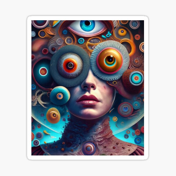 eye of consciousness 4 Sticker