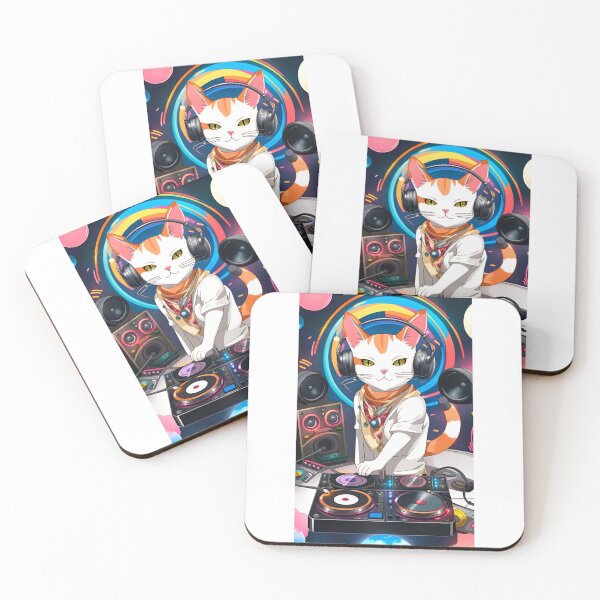 Item preview, Dj cat. designed and sold by KorArtStudio.