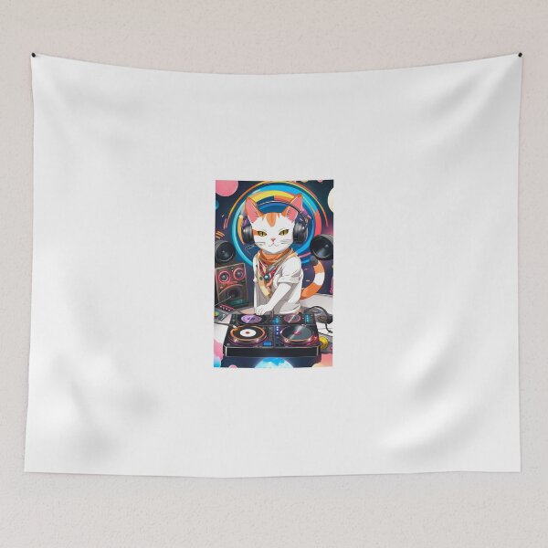 Item preview, Dj cat. designed and sold by KorArtStudio.
