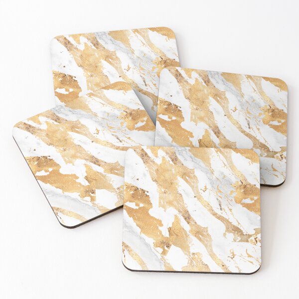 Item preview, Classy White And Gold Marble Pattern designed and sold by WomenLevelUp.