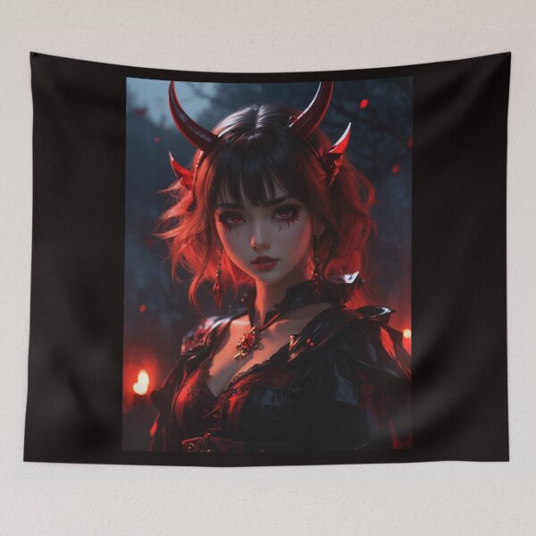 Item preview, Halloween devil girl designed and sold by Exilyos-Arts.