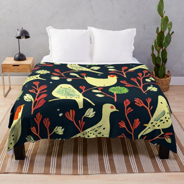 Item preview, Bird Folk Art Pattern designed and sold by tomorrowsart.