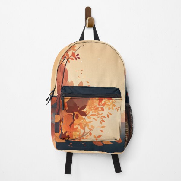 Item preview, autumn landscape with trees, autumn background frame with autumn leaves designed and sold by SabinArt.
